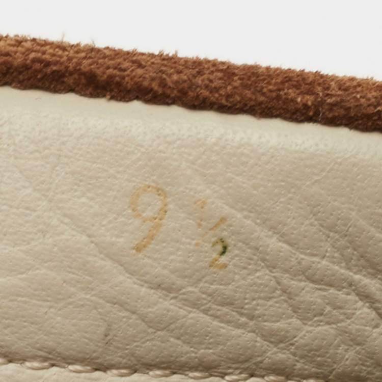 Pre Owned Fendi Brown Suede Driving Loafers Size 43.5