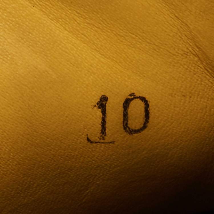 Pre Owned Fendi Brown Zucca Canvas and Leather Low Top Sneakers Size 44.5 