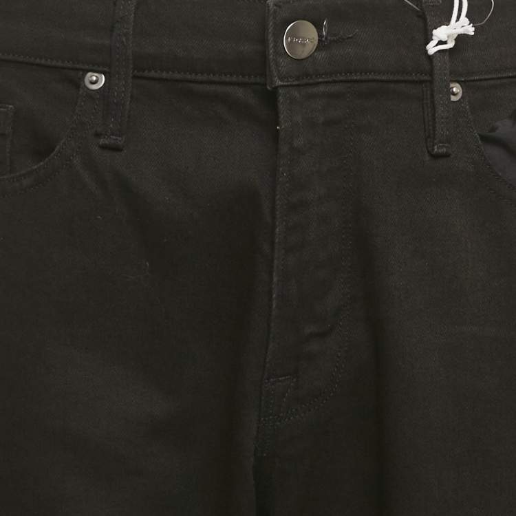 Pre Owned Frame Black Denim L'Homme Slim Jeans XL Waist 37"