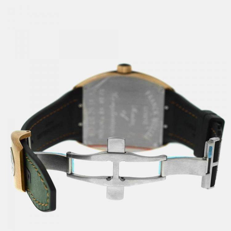 Pre Owned Franck Muller Vanguard V45SCDTCIR Automatic Green Bronze Men’s Wristwatch 44 mm