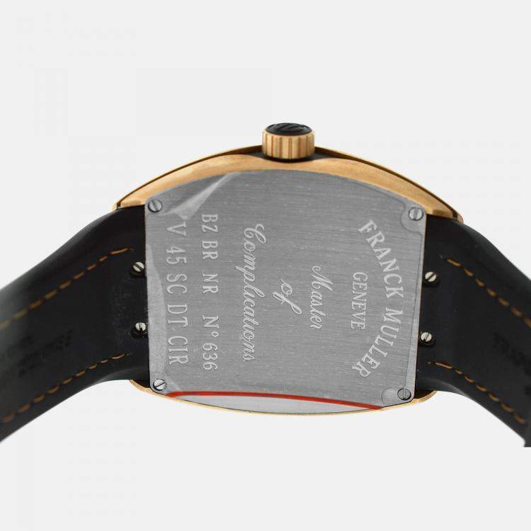 Pre Owned Franck Muller Vanguard V45SCDTCIR Automatic Green Bronze Men’s Wristwatch 44 mm