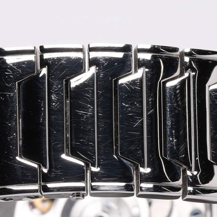 Pre Owned Franck Muller Salmon Stainless Steel Vanguard Slim Vintage V 41 S S6 AT FO Automatic Watch 40MM