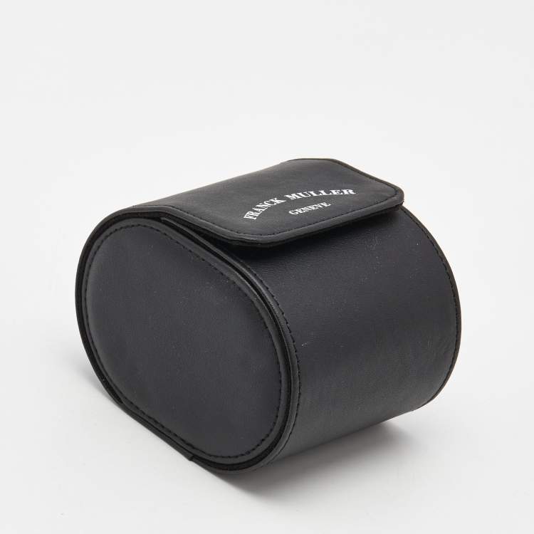 Pre Owned Franck Muller Double SIded Rattrapante 7008 CC RC DF Grey Dial Stainless Steel Alligator Leather Men's Wristwatch 44 mm