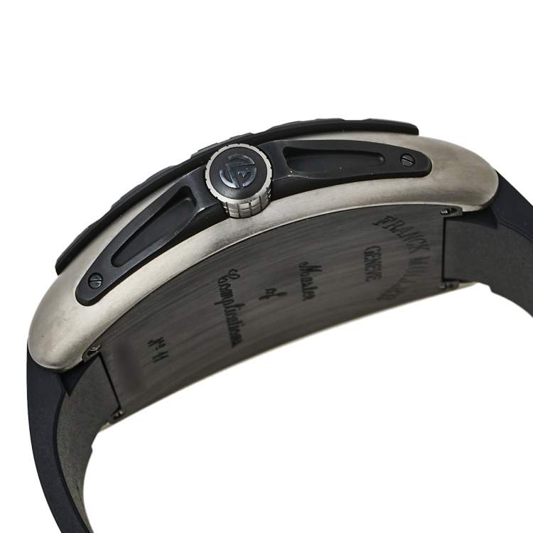 Pre Owned Franck Muller Black Titanium Grand Prix 9900 SC GP Automatic Men's Wristwatch 43 mm
