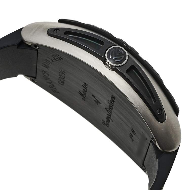 Pre Owned Franck Muller Black Titanium Grand Prix 9900 SC GP Automatic Men's Wristwatch 43 mm