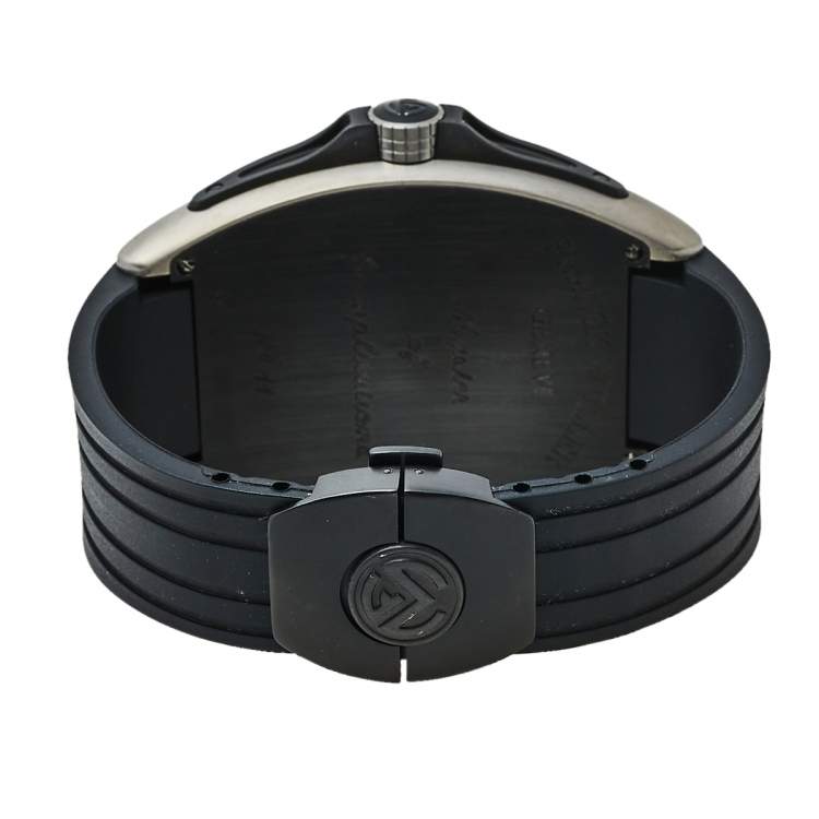 Pre Owned Franck Muller Black Titanium Grand Prix 9900 SC GP Automatic Men's Wristwatch 43 mm