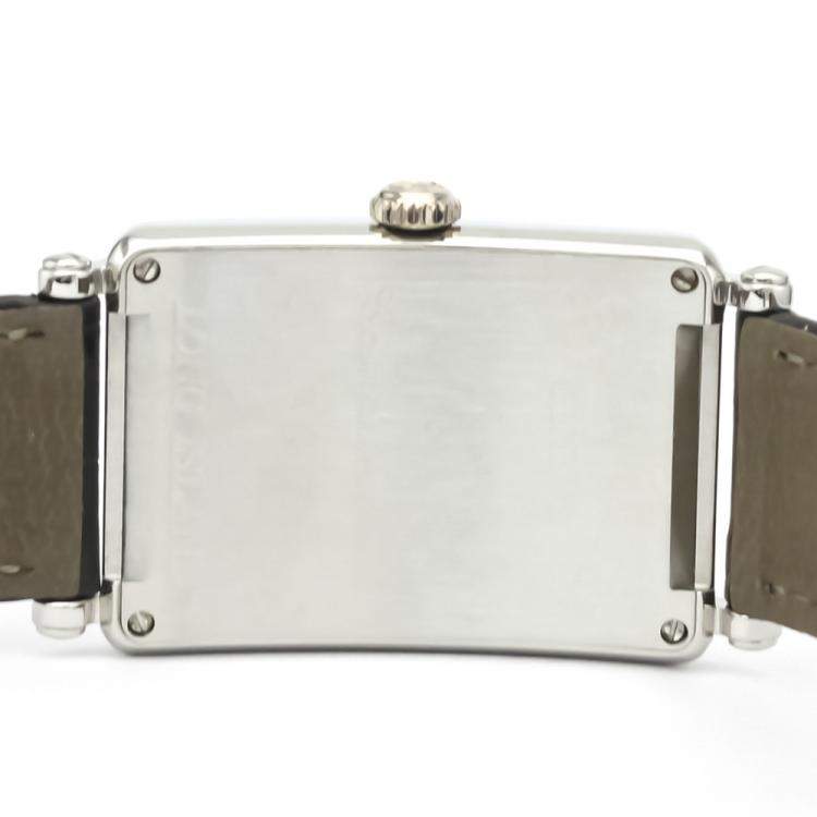 Pre Owned Franck Muller Silver Stainless Steel Long Island Japan LTD Edition 952 QZ JA Men's Wristwatch 26 MM
