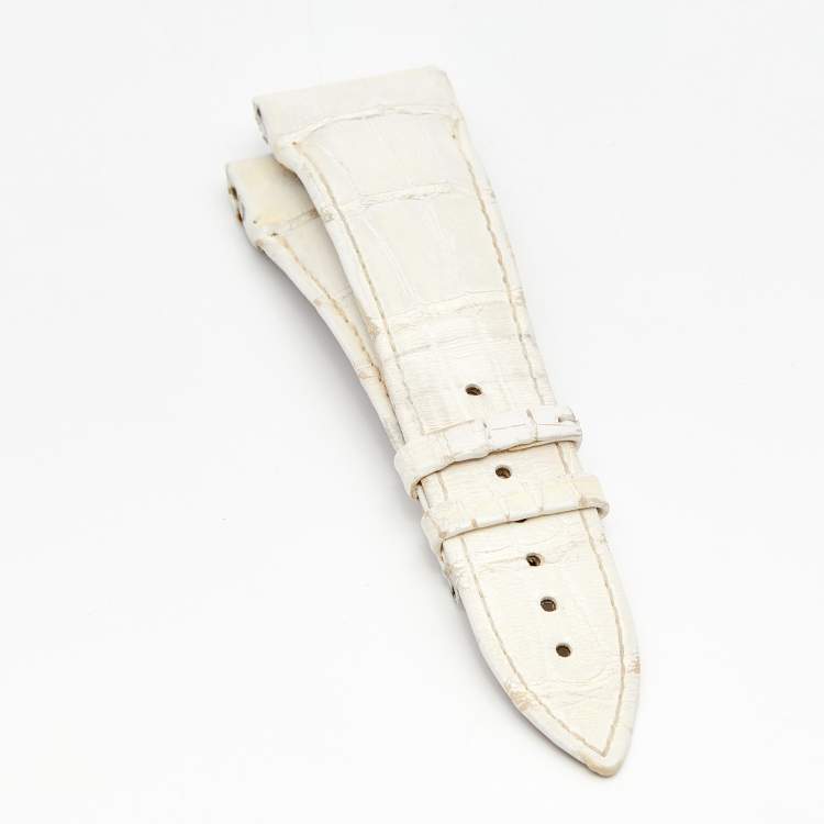 Pre Owned Frank Muller Silver Stainless Steel Alligator Cortez Conquistador 10000HCC Men's Wristwatch 40 mm