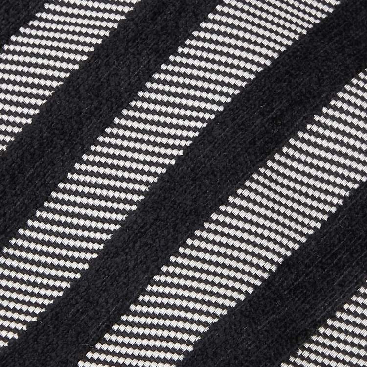 Pre Owned Gianfranco Ferre Grey & Black Diagonal Striped Jacquard Tie