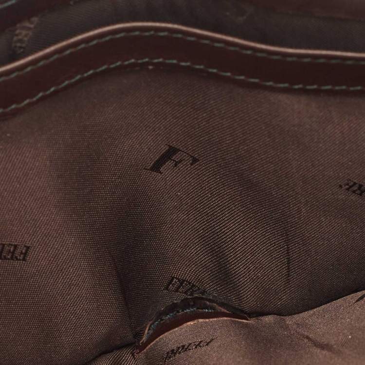 Pre Owned Gianfranco Ferre Brown Leather Bifold Wallet
