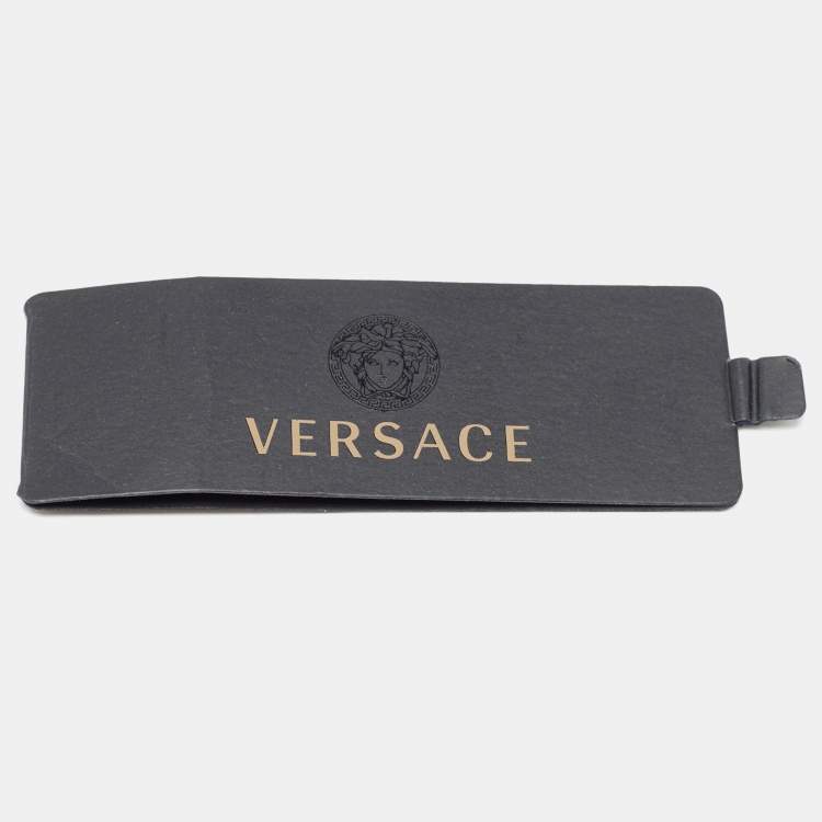 Pre Owned Gianni Versace Red Medusa Harness Print Silk Tie