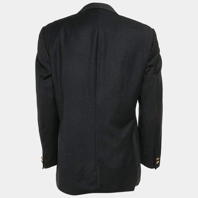 Pre Owned Gianni Versace Grey Wool Single Breasted Blazer S