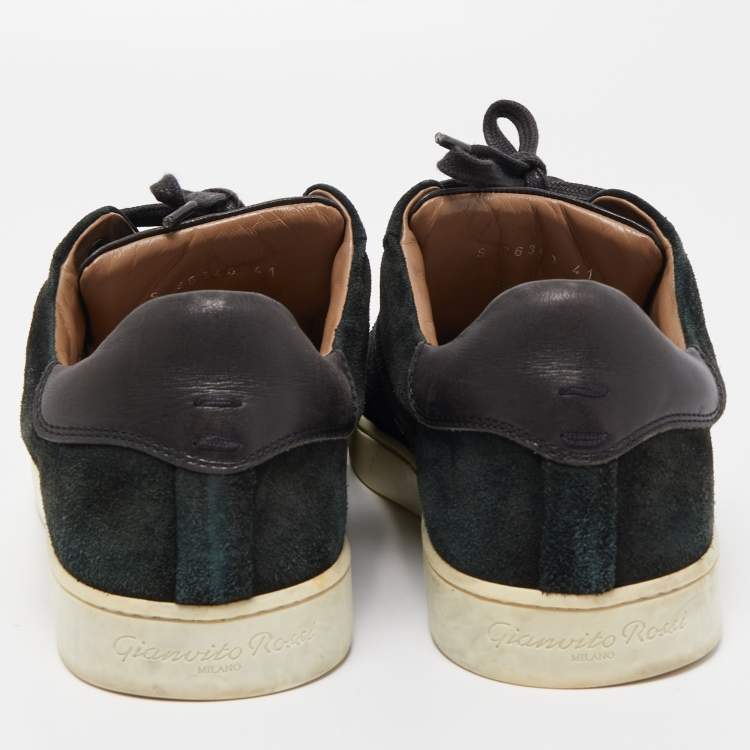 Pre Owned Gianvito Rossi Black Suede Low Top Sneakers Size 41