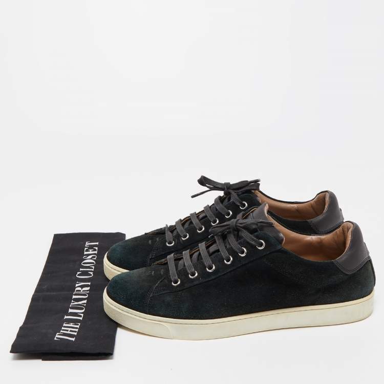 Pre Owned Gianvito Rossi Black Suede Low Top Sneakers Size 41