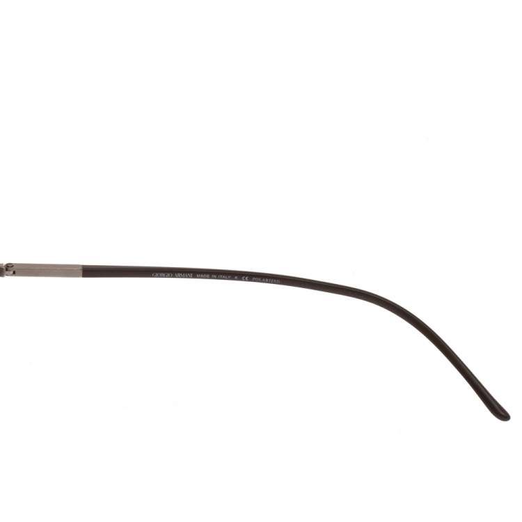 Pre Owned Giorgio Armani Brown AR8034 Square Sunglasses