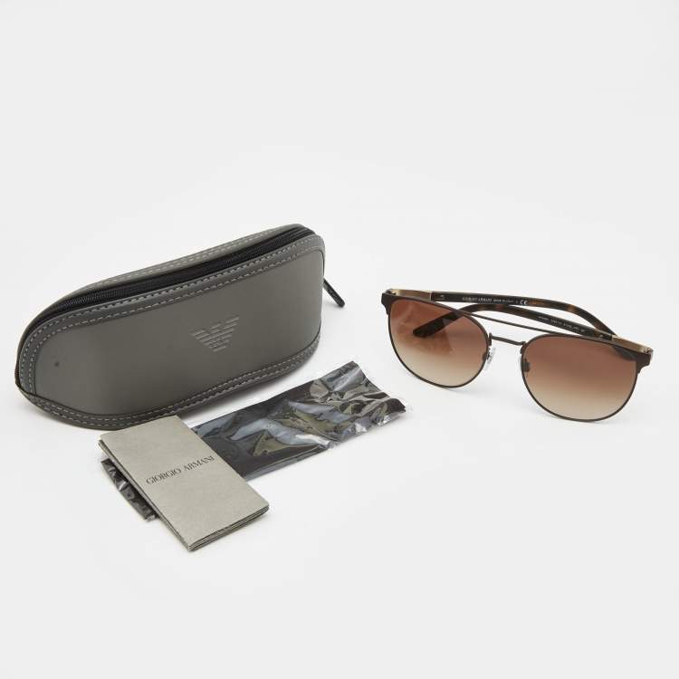 Pre Owned Giorgio Armani Brown AR6083 Gradient Sunglasses