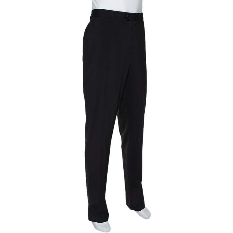 armani pants black