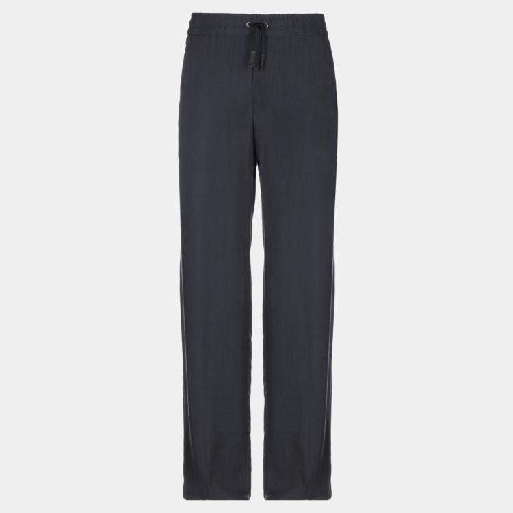Pre Owned Giorgio Armani Cupro Pants 54