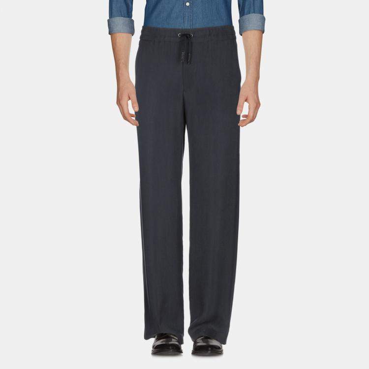 Pre Owned Giorgio Armani Cupro Pants 54