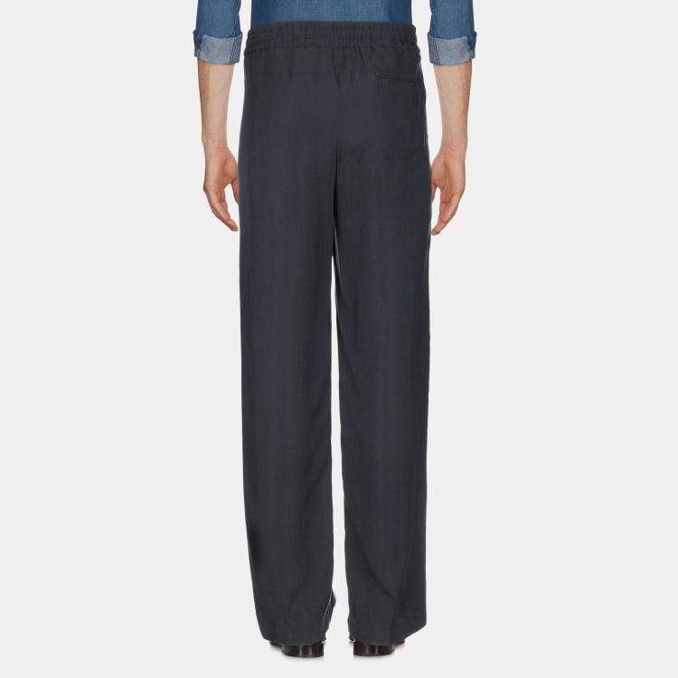 Pre Owned Giorgio Armani Cupro Pants 54