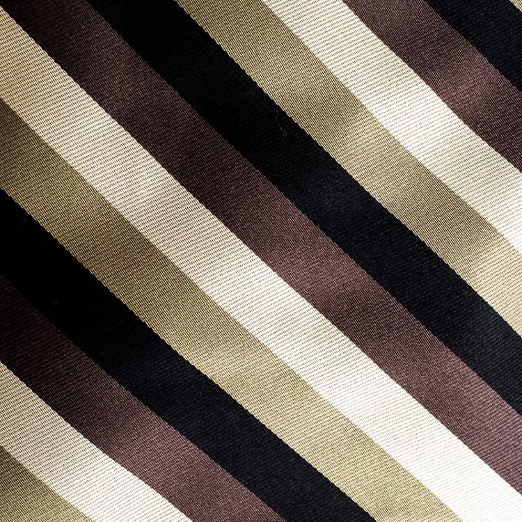 Pre Owned Giorgio Armani Cravatte Diagonal Striped Traditional Silk Tie