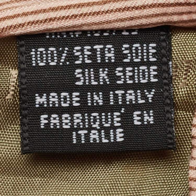 Pre Owned Giorgio Armani Vintage Pale Pink Polka Dot Silk Tie