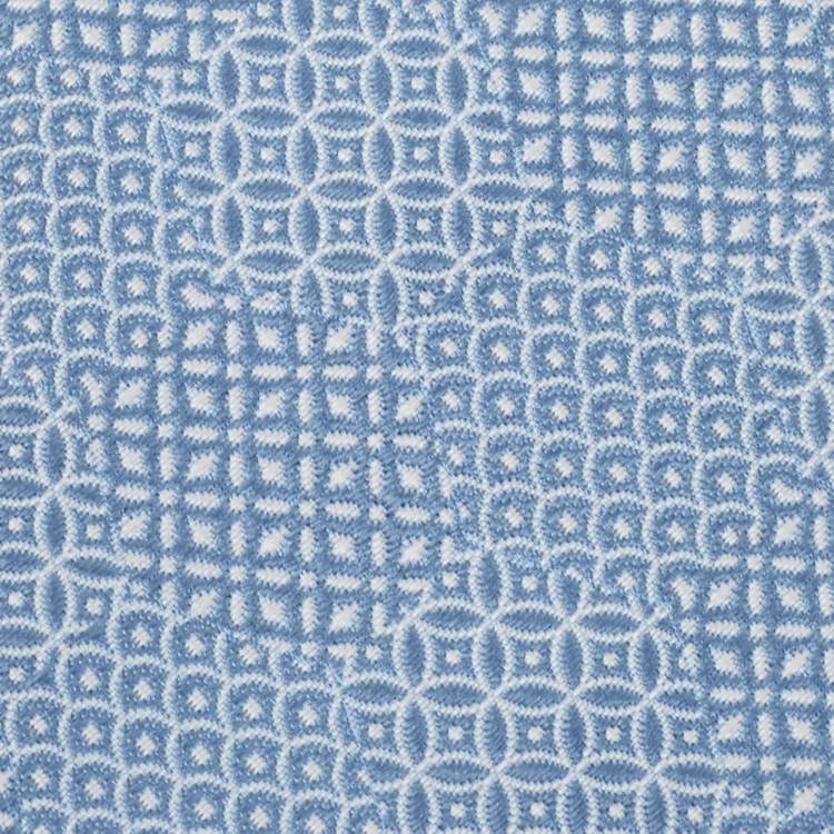 Pre Owned Giorgio Armani Blue Patterned Silk Tie
