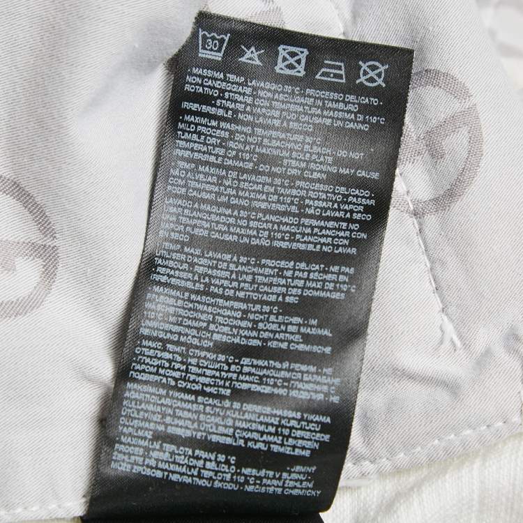 Pre Owned Giorgio Armani White Denim Jeans XS Waist 29"