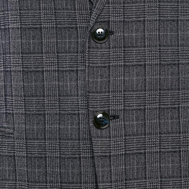 Pre Owned Giorgio Armani Navy Blue Prince Of Wales Checked Wool Blazer XXXL