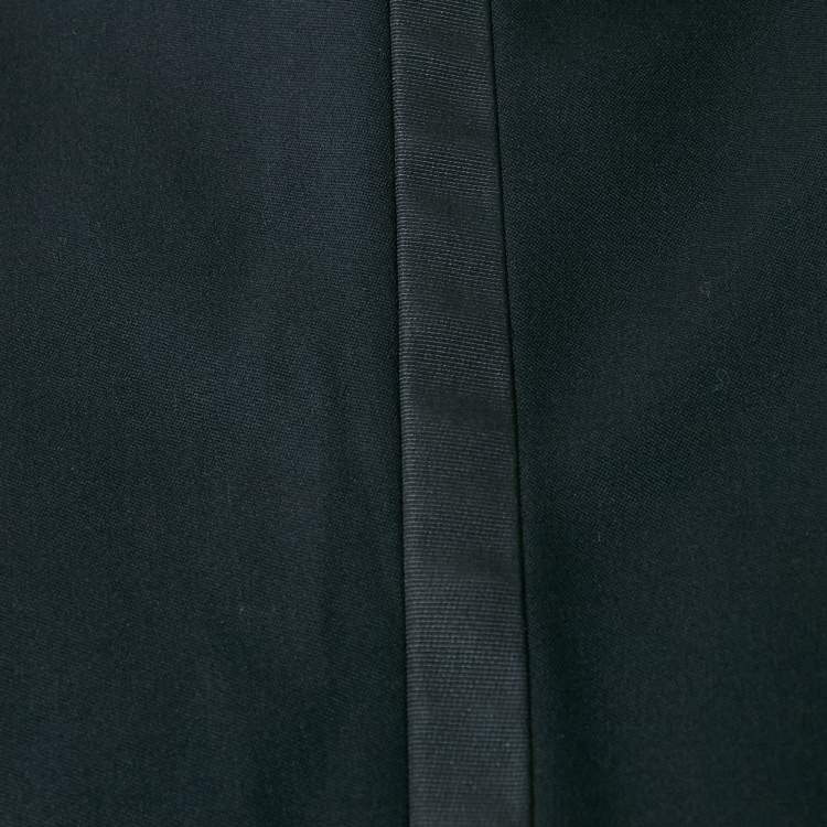 Pre Owned Giorgio Armani Navy Blue Wool Regular Fit Formal Pants M