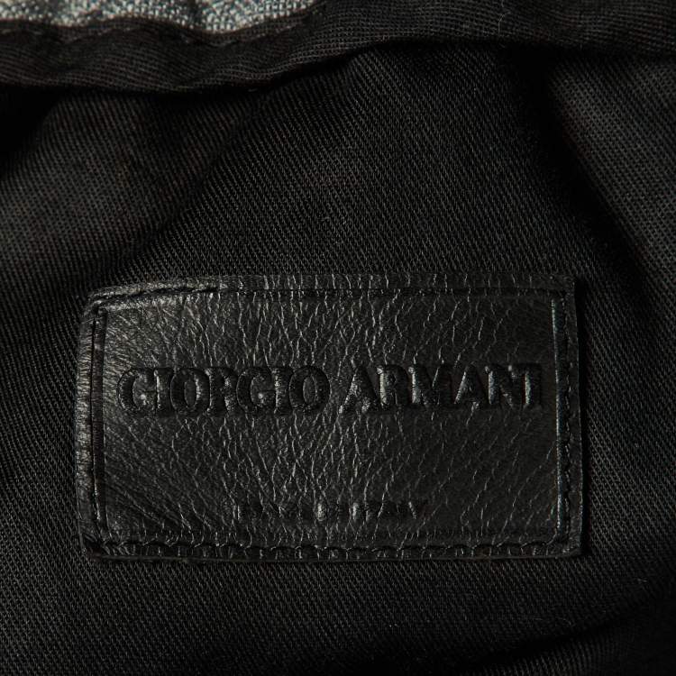 Pre Owned Giorgio Armani Grey Crepe Trousers XXL