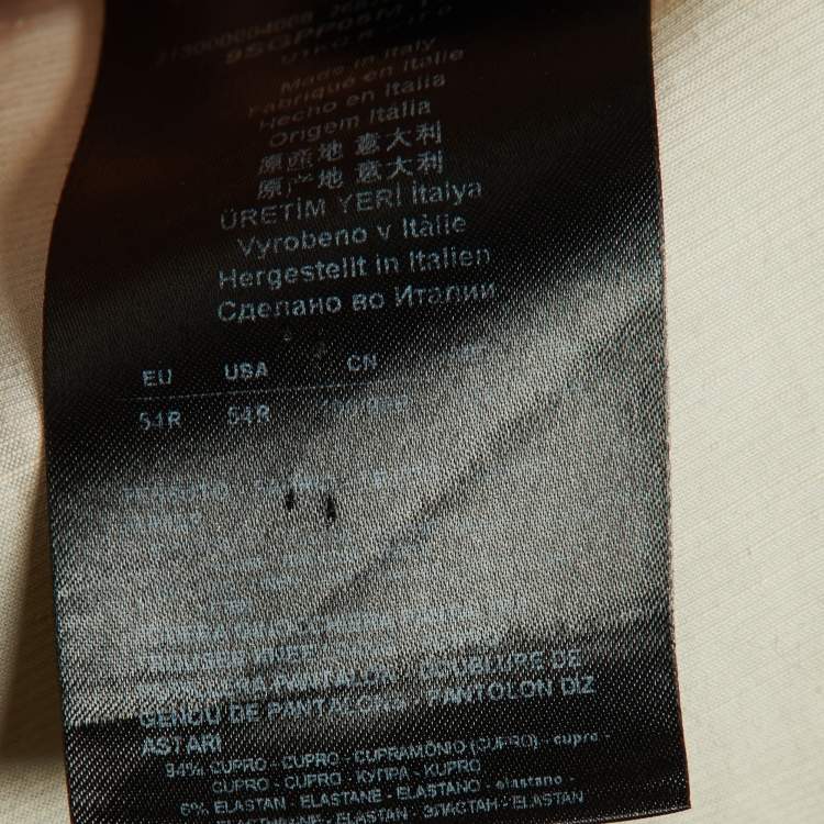 Pre Owned Giorgio Armani Beige Linen Blend Pants XXL