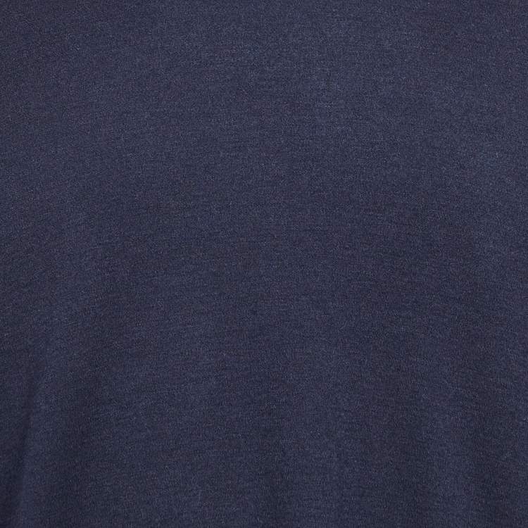 Pre Owned Giorgio Armani Midnight Blue Cashmere Long Sleeve Jumper 4XL