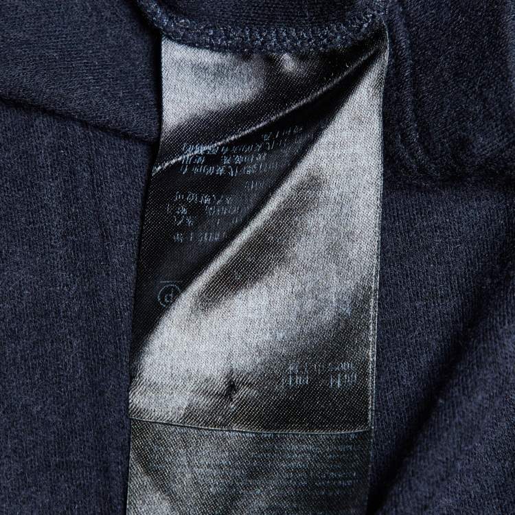 Pre Owned Giorgio Armani Midnight Blue Cashmere Long Sleeve Jumper 4XL