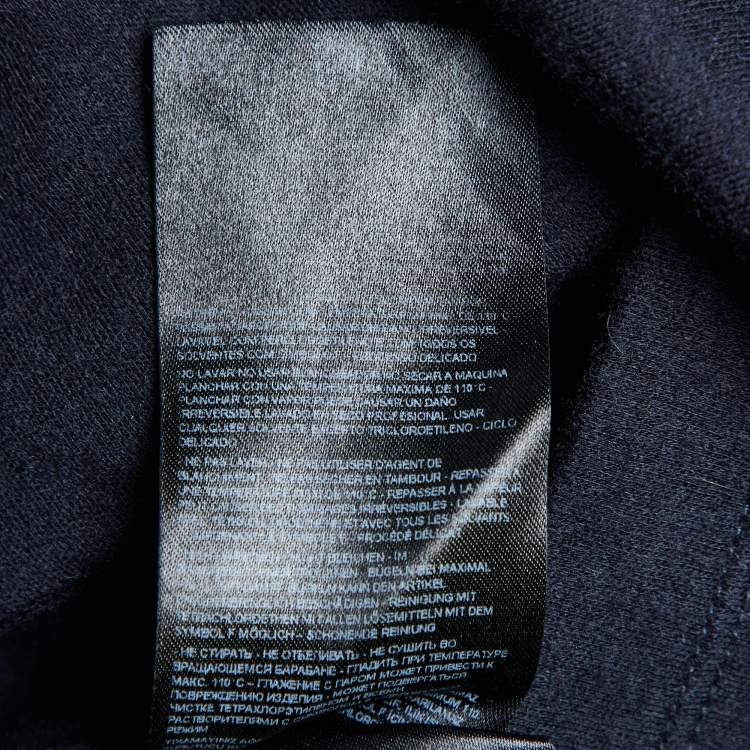 Pre Owned Giorgio Armani Midnight Blue Cashmere Long Sleeve Jumper 4XL