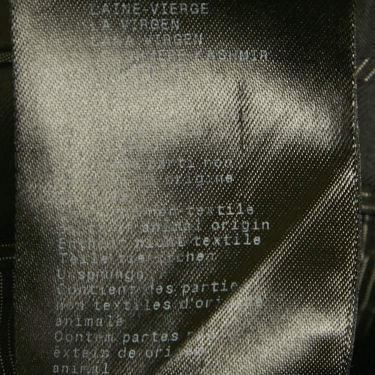 مملوكة مسبقًا Giorgio Armani Black Wool Regular Fit Suit L