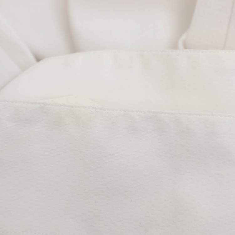 Pre Owned قميص جورجيو أرماني قطن مرن أبيض بأكمام طويلة مقاس كبير جداً