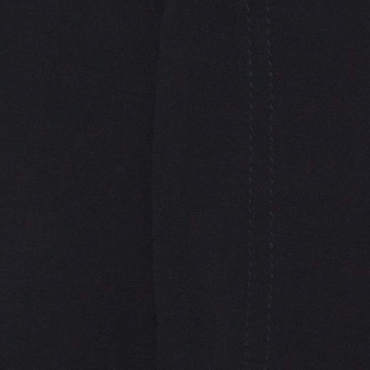 Pre Owned Giorgio Armani Black Straight Fit Formal Trousers M