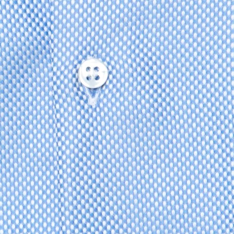 Pre Owned Giorgio Armani Classico Light Blue Cotton Woven Long Sleeve Shirt 3XL