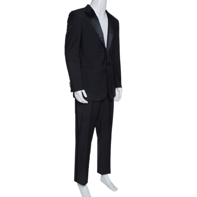 armani black suit