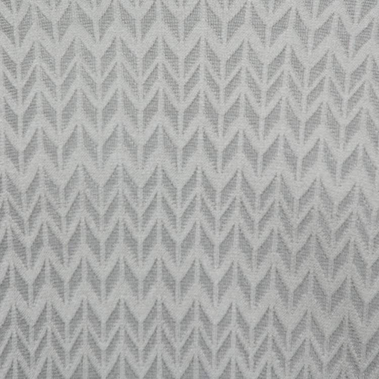 Pre Owned Giorgio Armani Grey Chevron Knit Short Sleeve Sweater 2XL