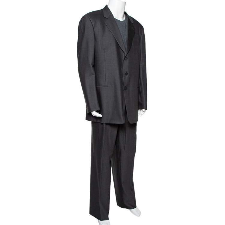 Giorgio Armani Grey Plaid Suit, 2 Piece Suit, Three Buttoned Suit, Vintage  Suit - Etsy