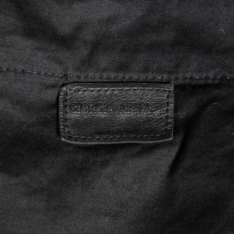 Pre Owned Giorgio Armani Grey Textured Joggers XXXL