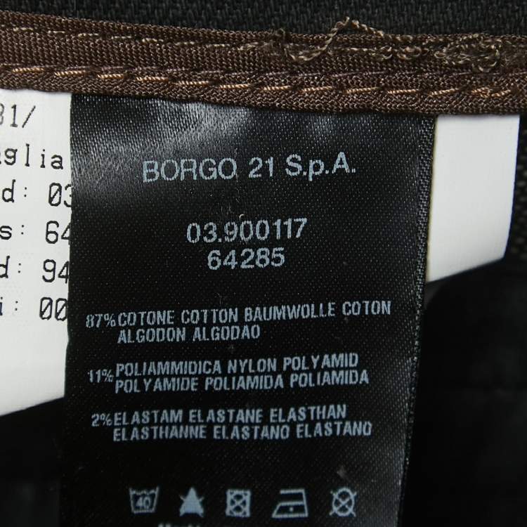 Pre Owned Giorgio Armani Black Denim Straight Fit Jeans 3XL Waist 38"