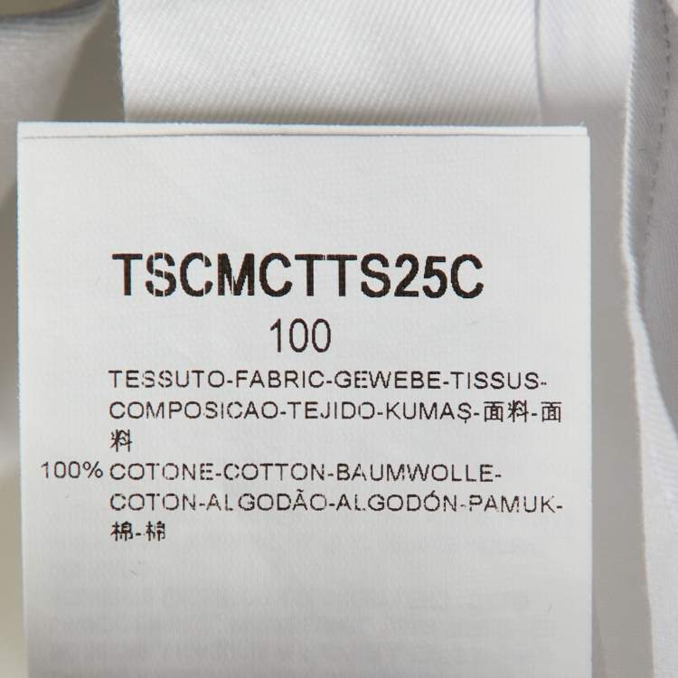 Pre Owned Giorgio Armani White Cotton Button Front Shirt M