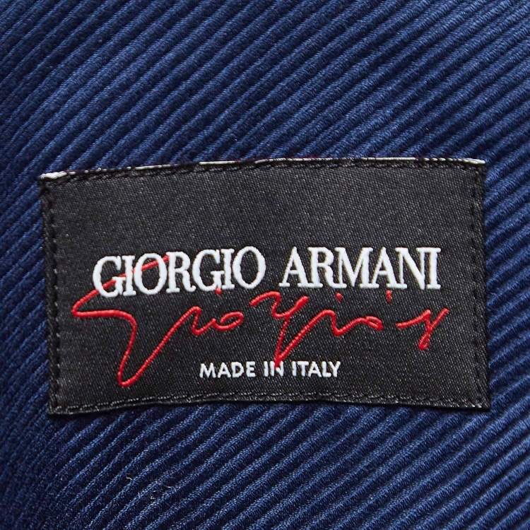 Pre Owned Giorgio Armani Navy Blue Cotton Shirt 4XL