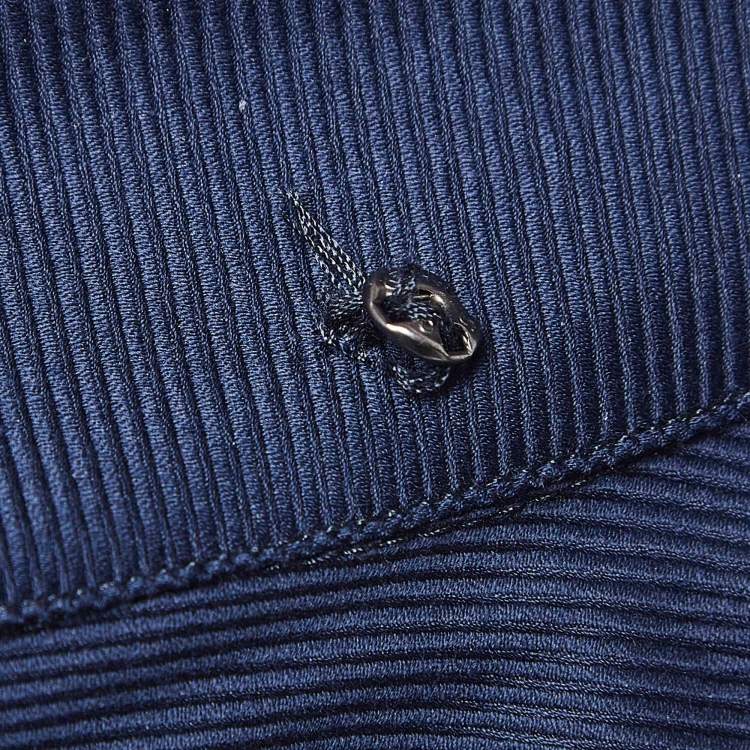 Pre Owned Giorgio Armani Navy Blue Cotton Shirt 4XL