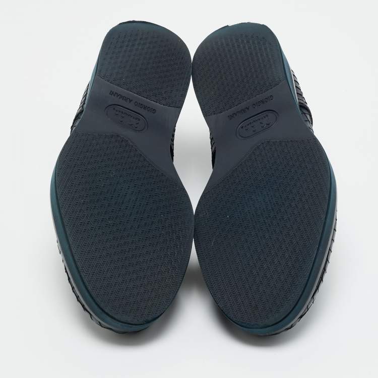 Pre Owned حذاء رياضي جورجيو أرماني سليب أون سويدي أزرق كحلي مقاس 42