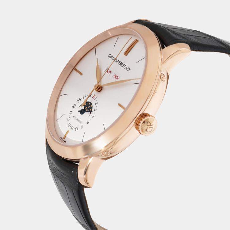 Girard Perregaux White 18k Rose Gold 1966 49535 52 151 BK6A