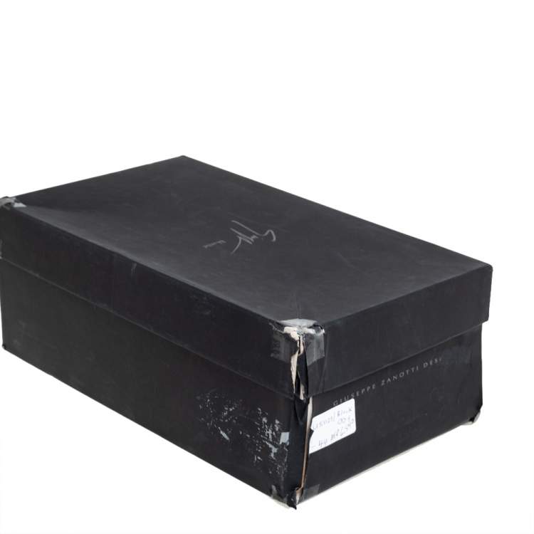 Pre Owned Giuseppe Zanotti Black Leather Slip On Loafers Size 44